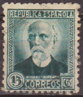 España 1932 665 Sello º Personajes Nicolás Salmeron 15c Republica Española Timbre Espagne Spain Spagna Espana Espanha Spanje Spanien Spanie Stamps Briefmarke Francobolli Timbre Postal Postzegel Selo Postal